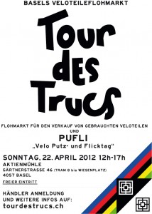 Kommender Sonntag: 6. Basler Veloteileflohmarkt - Tour des Trucs